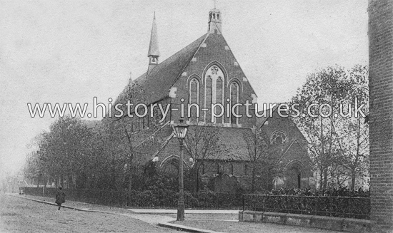 St. Mark's Church, Bush Hill Park, London, c.1905.